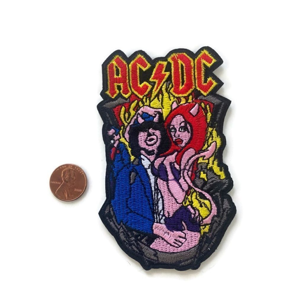AC/DC Devilish Couple Embroidered Patch - Picture 2 of 5
